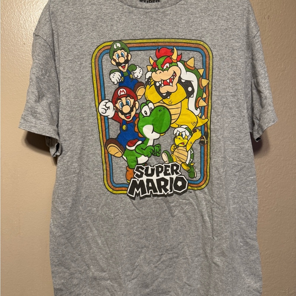 Super Mario Graphic T-Shirt - Grey Men’s L